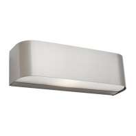 Cougar-Benson 1lt 60W E.S. Wall Lamp - Satin Chrome / White